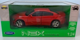 Dodge CHARGER R/T 2016 czerwony model Welly 1:24