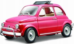 Fiat 500 L 1968 red 1:24 metalowy Bburago 22099