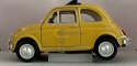 Fiat 500 L 1968 yellow 1:24 metalowy Bburago 22099