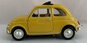 Fiat 500 L 1968 yellow 1:24 metalowy Bburago 22099