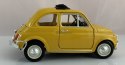 Fiat 500 L 1968 yellow 1:24 metalowy Bburago 22099