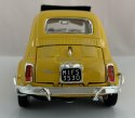 Fiat 500 L 1968 yellow 1:24 metalowy Bburago 22099