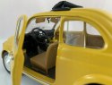 Fiat 500 L 1968 yellow 1:24 metalowy Bburago 22099