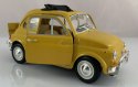 Fiat 500 L 1968 yellow 1:24 metalowy Bburago 22099