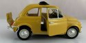 Fiat 500 L 1968 yellow 1:24 metalowy Bburago 22099