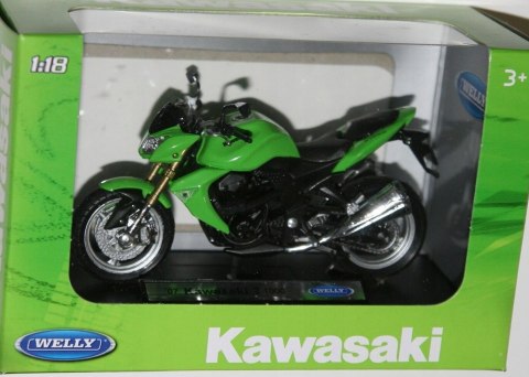 KAWASAKI Z 1000 2007 model motocykl 1:18 Welly KAWASAKI Z 1000 2007 model motocykl 1:18 Welly