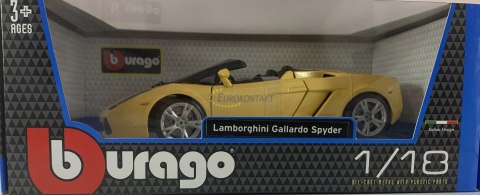 LAMBORGHINI Gallardo Spyder 1:18 Bburago 12016 LAMBORGHINI Gallardo Spyder 1:18 Bburago 12016