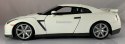 NISSAN GT-R R pearl white 1:18 model BBurago 12079