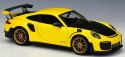 PORSCHE 911 GT2 RS zółty 1:24 model Maisto 31523