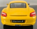 PORSCHE Cayman S yellow MODEL METAL WELLY 1:24