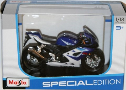 SUZUKI GSX R1000 na podstawce model 1:18 Maisto SUZUKI GSX R1000 na podstawce model 1:18 Maisto