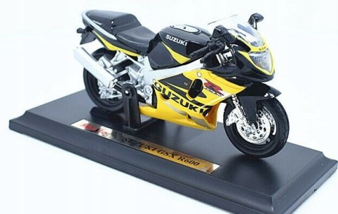 SUZUKI GSX R600 na podstawce model 1:18 Maisto SUZUKI GSX R600 na podstawce model 1:18 Maisto