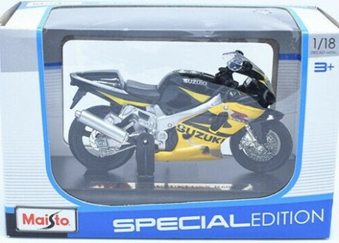 SUZUKI GSX R600 na podstawce model 1:18 Maisto SUZUKI GSX R600 na podstawce model 1:18 Maisto
