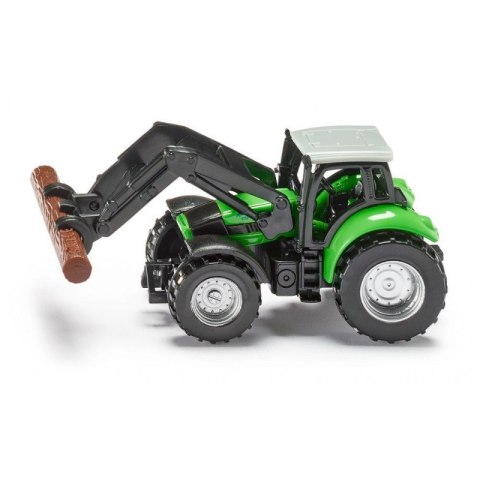 Traktor Deutz Fahr ze szczypcami do bel SIKU 1380